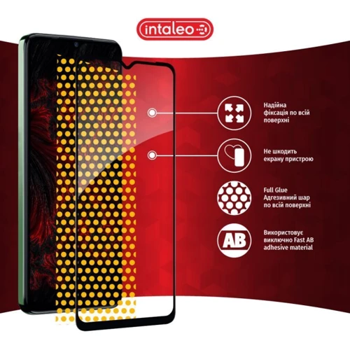Аксессуар для смартфона Intaleo Tempered Glass Full Glue Black for Tecno Spark 10: Цвет черный