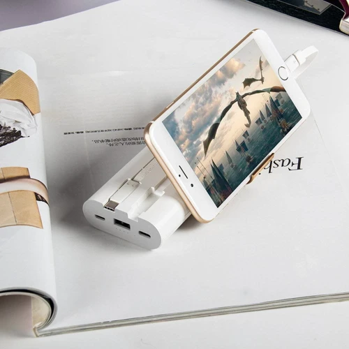 Внешний аккумулятор iWALK Power Bank Secretary 20000mAh Lightning/microUSB/USB-C White (SBS200Q): Кабели/переходники для смартфонов в комплекте Micro USB / USB Type-C