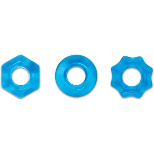 Набор эрекционных колец Ns Novelties Renegade Chubbies Rings (голубой)