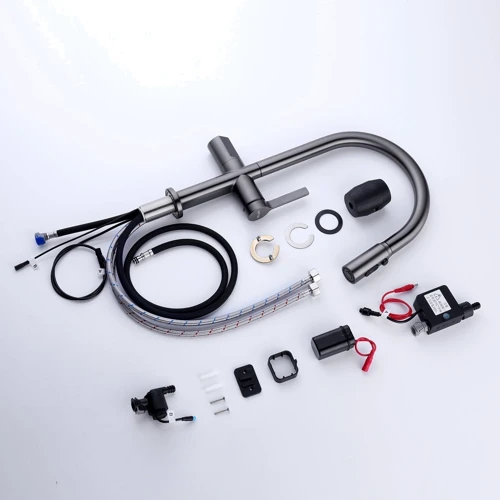 Смеситель для кухни Lefton Automatic Sensor & Pull-Down Kitchen Faucet with Temperature Display-KF2206 Grey: Вид монтажа Врезной