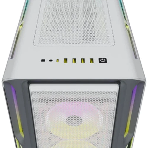 Корпус Corsair iCUE 5000T RGB Tempered Glass White (CC-9011231-WW): Типоразмер Midi-Tower