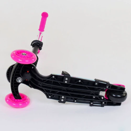 Самокат 5в1 Best Scooter (PU колеса з підсвічуванням) Абстракція Multicolor (84215): Тип гальма ножний