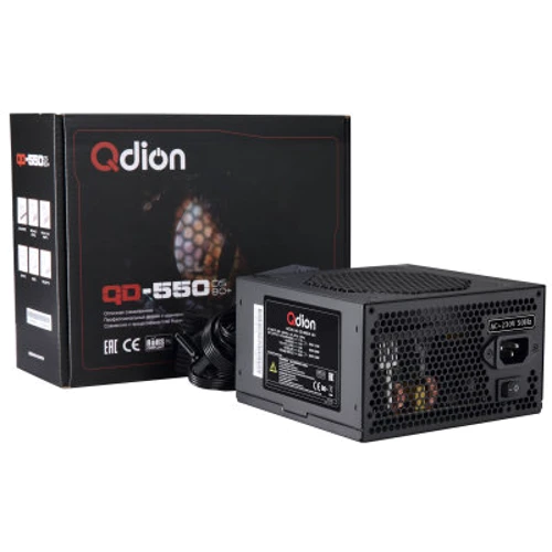 Блок живлення Qdion QD-550DS 80+: Потужність, Ватт 550