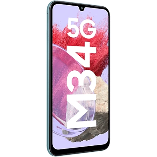 Смартфон Samsung Galaxy M34 5G 6/128Gb Waterfall Blue M346B: Процессор Exynos 1280 (5 nm) Octa-core (2x2.4 GHz Cortex-A78 & 6x2.0 GHz Cortex-A55)