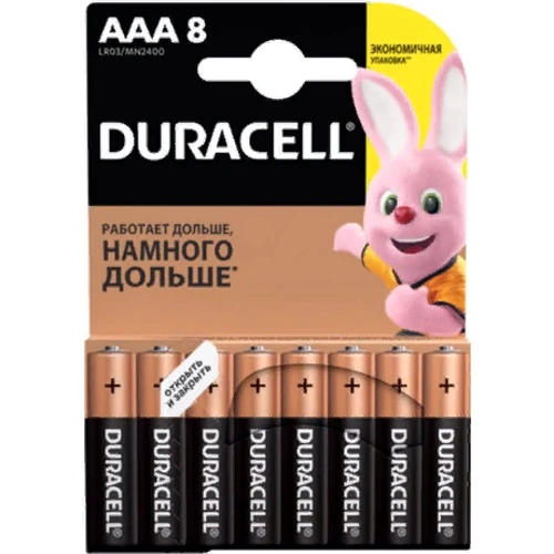 Duracell AAA MN2400 LR03 * 8 (5000394203341/81480364) фото 5