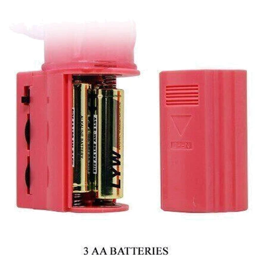 Вибратор с стимулятором клитора Cute baby vibrator, BW-004102 PINK