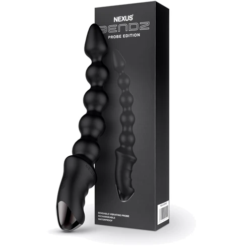 Анальный вибратор-бусы Nexus BENDZ Bendable Vibrator Probe Edition, эффект памяти формы