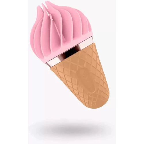 Стимулятор для клитора с вращающимися лепестками Satisfyer Lay-On - Sweet Treat Pink/Brown