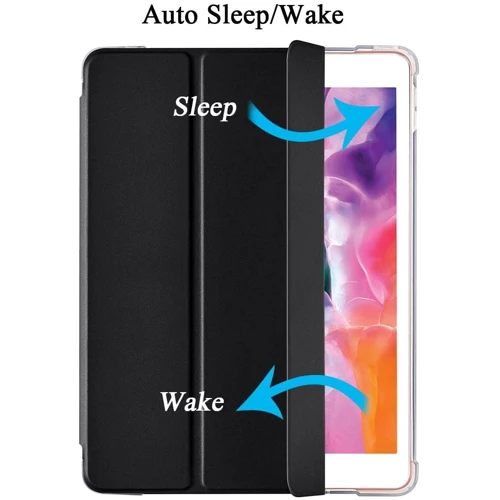 Аксессуар для iPad BeCover Case Book Soft TPU Tri Fold Black (706733) for iPad 10.2" (2019-2021): Материал искусственная кожа