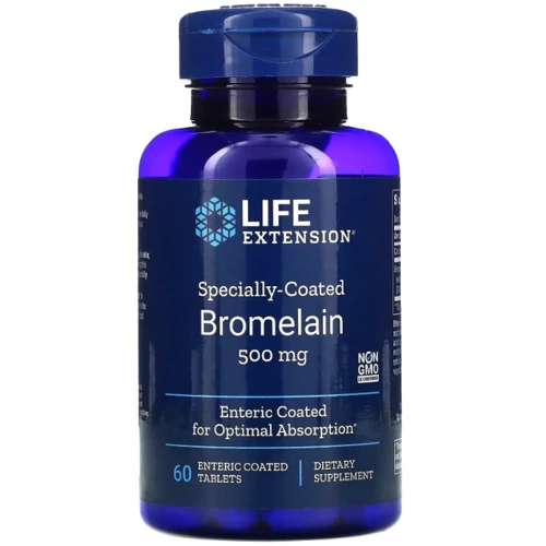 

Life Extension Specially Coated Bromelain Бромелайн в специальной оболочке 500 мг 60 таблеток