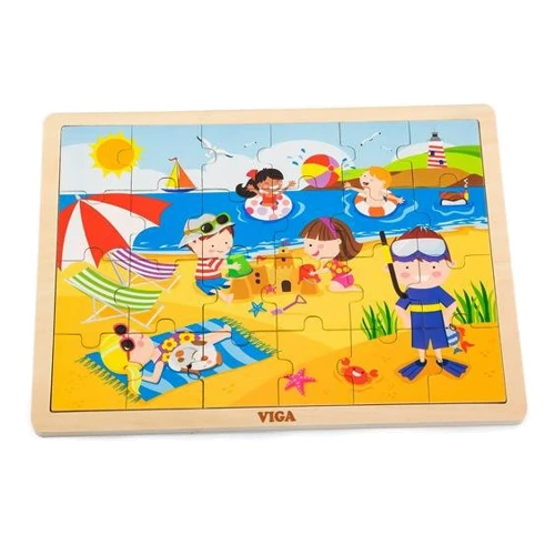 Деревянный пазл Viga Toys Времена года: лето 24 эл (51270)