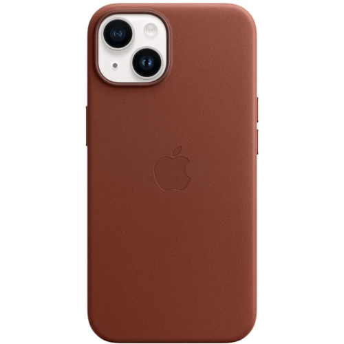 Чохол для iPhone Apple for iPhone 14 Leather Case with MagSafe Umber (MPP73) : Тип чохла накладка на заднюю часть