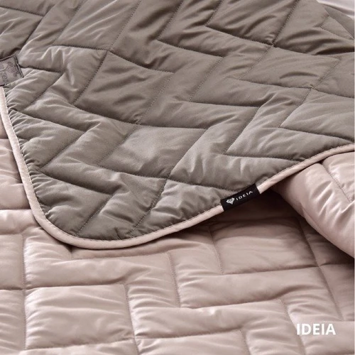 Покривало IDEIA Izzi двостороннє сірий/беж 220х240 см (4820227286324)