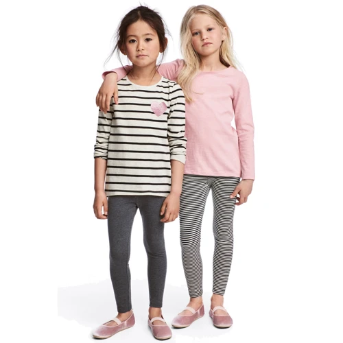 Легінси H & M 3278216 92 см сірі 2 шт.