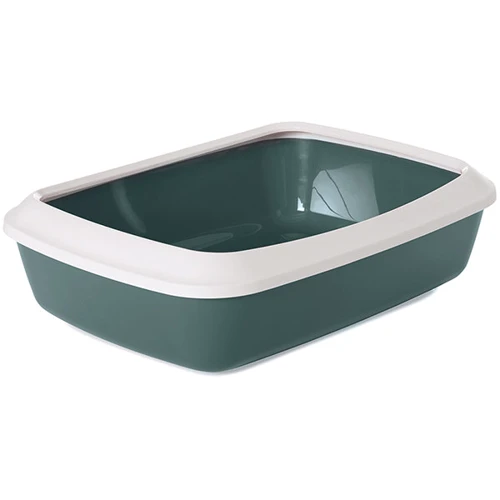 Туалет з бортиком Savic Iriz Nordic Litter Tray для котів зелений 50х37х13 см
