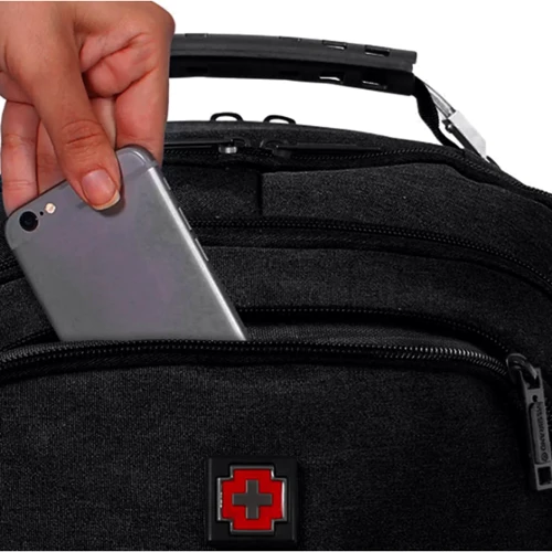 Рюкзак Swissbrand Mandeville Black черный (SWB_BLGEO001U): Пол Унисекс