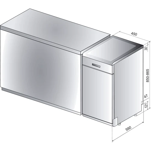 Посудомойка Indesit DSFE 1B10 S: Расход воды, л 12