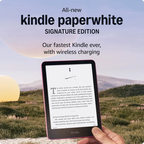 Электронная книга Amazon Kindle Paperwhite 12th Gen. 2024 Signature Edition 32Gb Metallic Raspberry: Графические форматы JPEG, GIF, PNG, BMP через преобразование