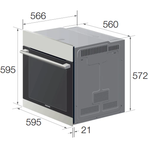 Духовой шкаф электрический Samsung BQ1VD6T131: Класс энергопотребления A