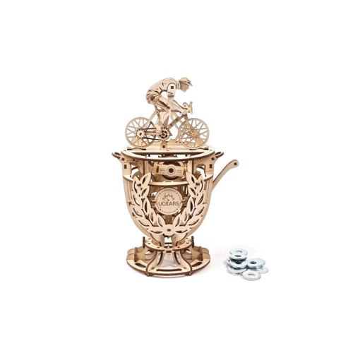 Механічний 3D пазл UGEARS Автоматон Велосипедист (70148)