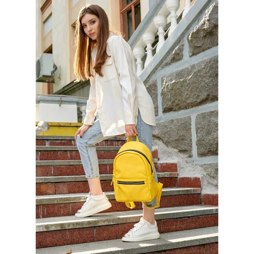 Женский рюкзак Sambag Dali LPS желтый (15373028e): Фактура Матовая, Гладкая