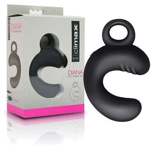 С-образный вибромассажер Topco Sales Climax Elite, Diana Rechargeable 9x C-Shaped Vibe