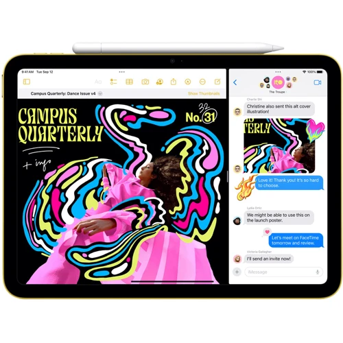 Планшет Apple iPad 10 10.9" 2024 Wi-Fi 256GB Blue (MCMF4NF/A) UA: Фронтальная камера 12 МП