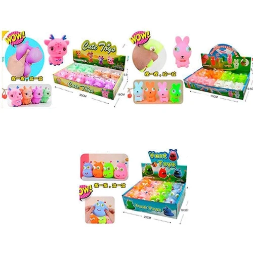 Игрушка фигурка-антистресс, микс видов, в дисплее (9717-19-20-23)