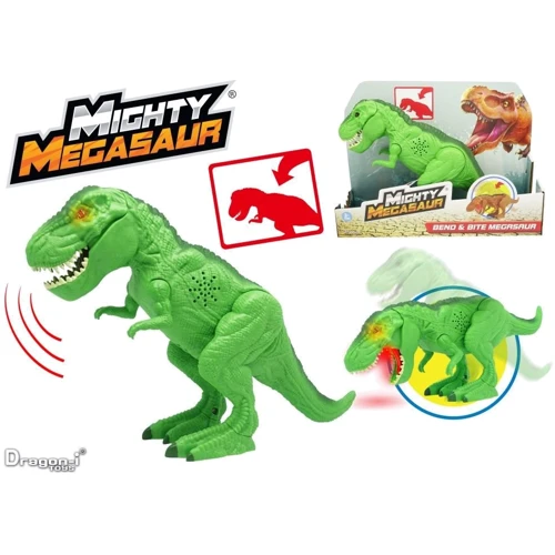 Игрушка Могучий Мегазавр T-Rex рычащий и кусающий 30 см (80086-1): Тип животное