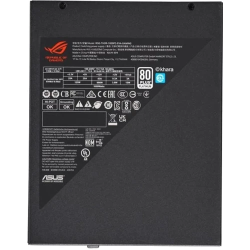 Блок живлення ASUS ROG-THOR-1000P2-EVA-GAMING: Модульні (знімні) кабелю Есть