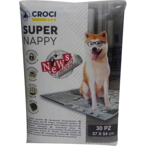 

Пеленки для собак Croci принт газета 57х54 см 30 шт. (C6028720 газета)