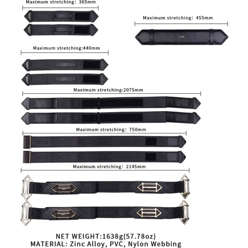 Фиксаторы рук и ног для кровати LOCKINK BDSM Adjustable Bed Restraint Kit