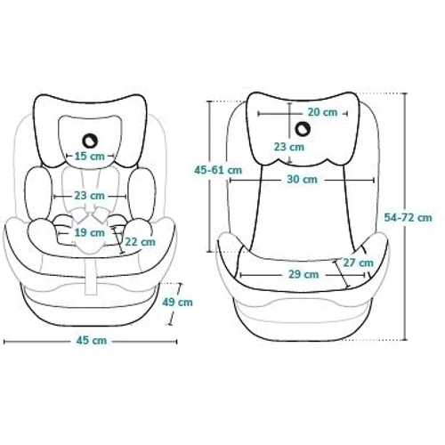 Детское автокресло Lionelo Aart I-Size Beige Latte (LO-AART I-SIZE BEIGE LATTE): Регулировка высота подголовника, наклон спинки, высоты внутренних ремней