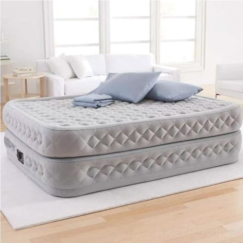 Надувний матрац Надувна ліжко з вбудованим електронасосом Intex Supreme Air-Flow Bed, 152 х 203 х 51 см. (64490): Габарити 152х203х51 см