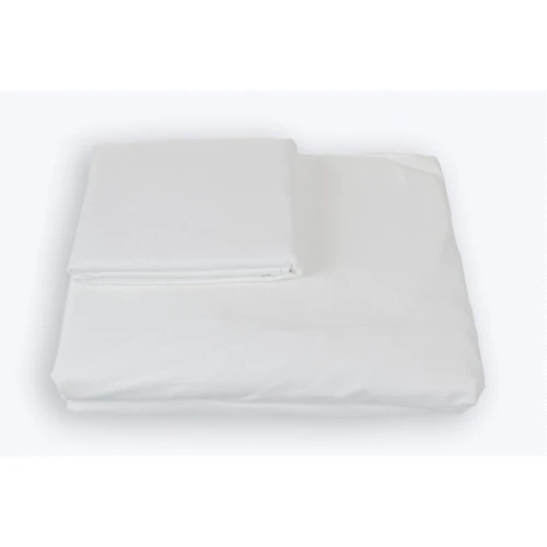 Простынь на резинке SoundSleep Shine white сатин белая 140х200 см (93462280)