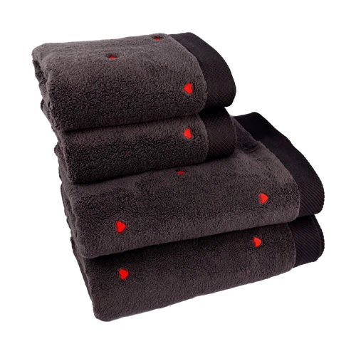 Полотенце HOBBY Lubow/Love Microcotton темно серый 70х140см (331792): Тип махровое полотенце