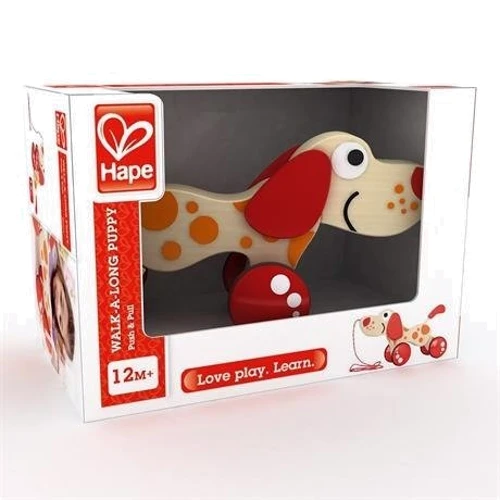Дерев'яна каталка Hape Собачка (E0347): Вік 1-2.5 года