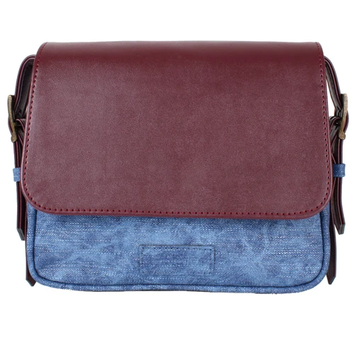 Жіноча сумка почтальонка Laskara синя (LK10189-cherry-denim): Тип ручки Зі знімним ременем, Плечовий ремінь, Без ручки