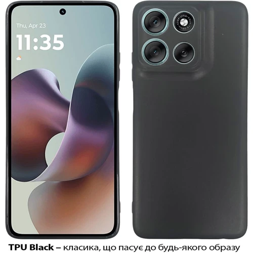 Чохол для телефона BeCover TPU Case Black для Motorola G56 (713766)