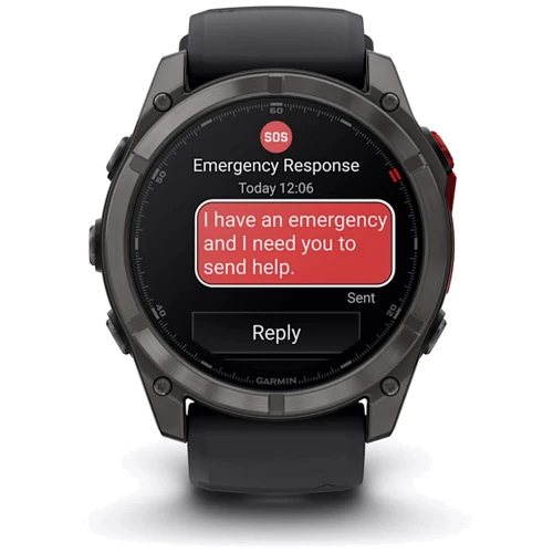 Смарт-часы Garmin Fenix 8 Pro MicroLED 51mm Sapphire Carbon Grey DLC Titanium with Black/Pebble Grey Silicone Band (010-03380-01)