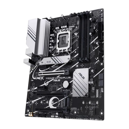 ASUS PRIME H770-PLUS: Разъемы на плате USB 2.0, USB 3.2 Gen 1, СОМ, PCI Express x1, SATA 3.0, M.2