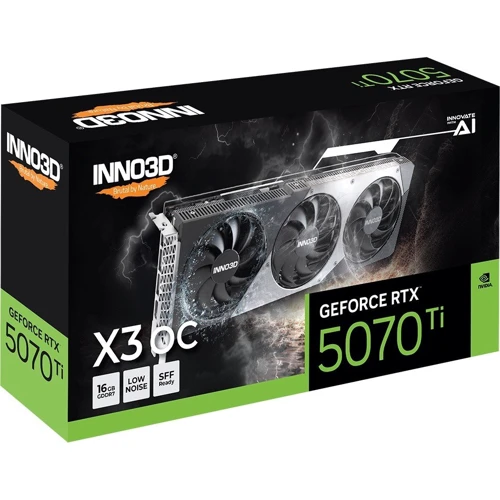Видеокарта INNO3D GEFORCE RTX 5070 Ti X3 OC (N507T3-16D7X-176068N)
