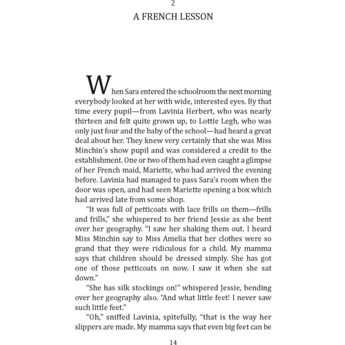 Frances Burnett: A Little Princess: Жанр Домашнее чтение
