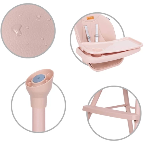 Стульчик для кормления 4в1 Kidwell EATAN Pink фото 4