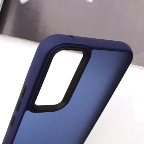 Чохол для телефона Epik TPU+PC Lyon Frosted Case Navy Blue для Samsung A366 Galaxy A36 5G: Матеріал TPU (термополиуретан) и поликарбонат