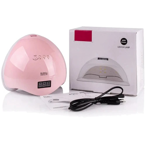 Лампа для полімеризації LED+UV SUN 5 PINK 48W: Тип Лампа для маникюра, для сушки