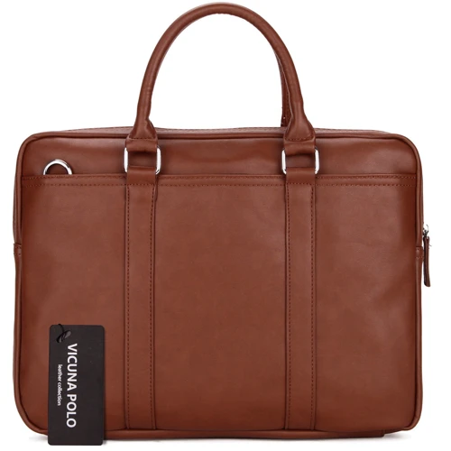 Сумка для ноутбуков Polo 14" VICUNA Brown (6610-4-BR): Тип сумки портфель