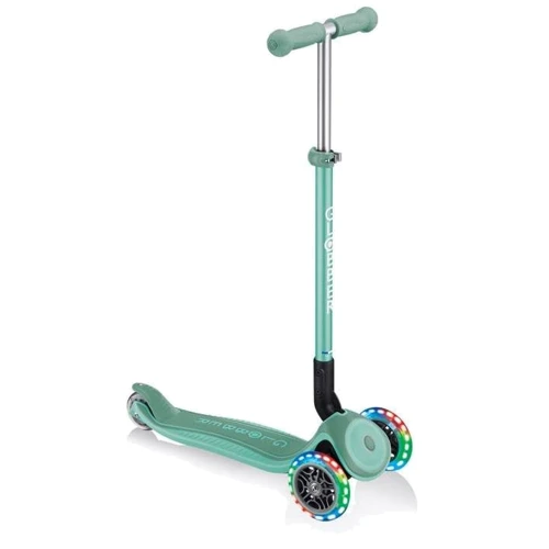 Самокат Globber Primo Foldable Plus Lights Mint (мятный): Материал колес полиуретан