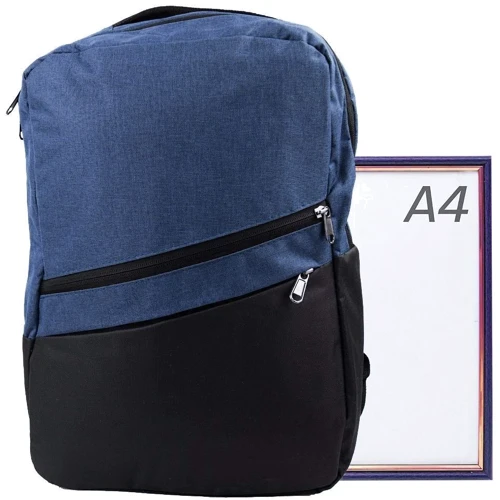 Чоловік рюкзак Valiria Fashion чорно-синій (4DETAM-5582-6-1): Тип ручки Плечевой ремень, Короткая ручка