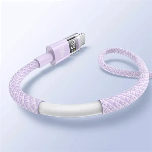 Кабель Baseus USB Cable to USB-C Display 2 Fast Charging Data 100W 1m Purple (P10382701511-00) фото 5